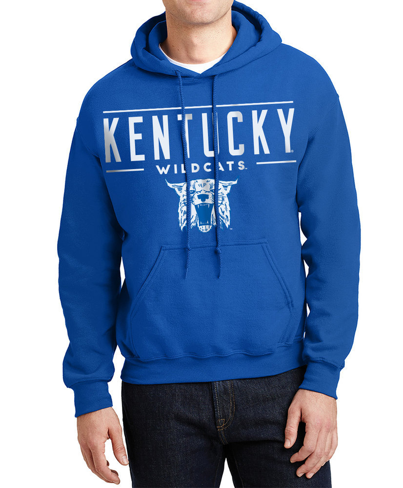 Kentucky Wildcats Hooded Sweatshirt Stripe Blue 502938
