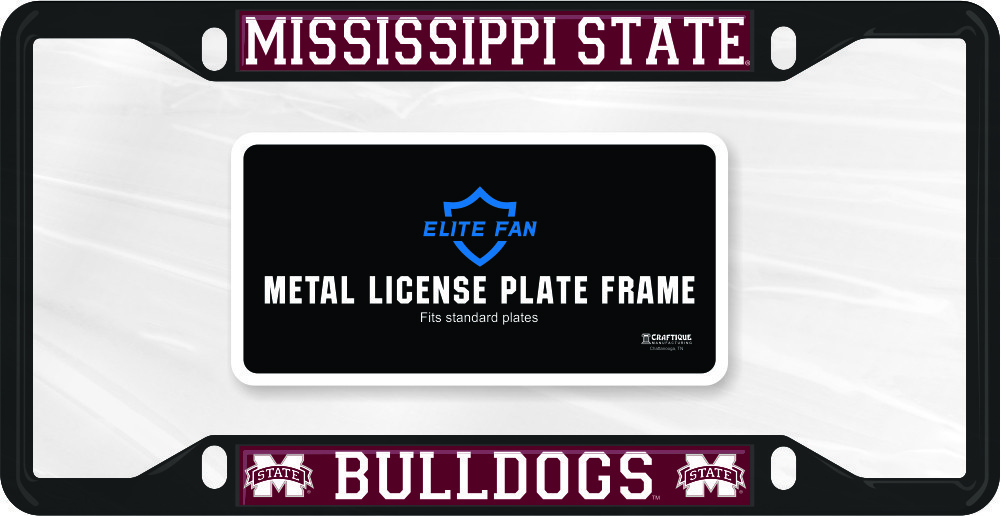 Craftique Mississippi State Bulldogs Camo Car Tag