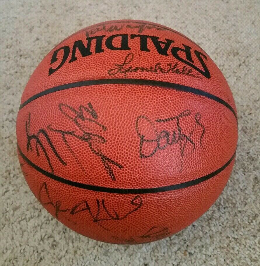 1993-94 Phoenix Suns Team Autographed Signed Memorabilia 16 Basketball Charles Barkley Ainge JSA Coa