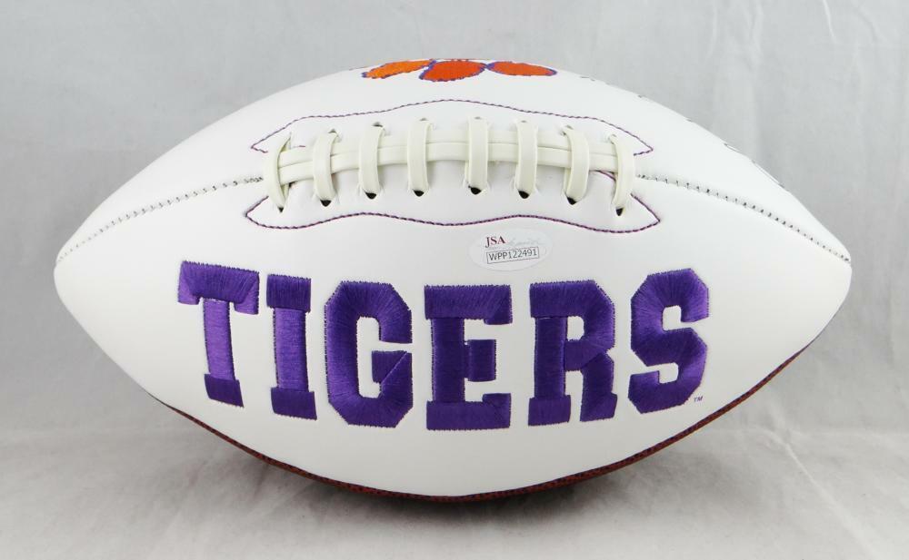 Balls JSA W Auth DeShaun Watson Autographed Clemson Tigers Logo Football Sports Mem, Cards & Fan ...
