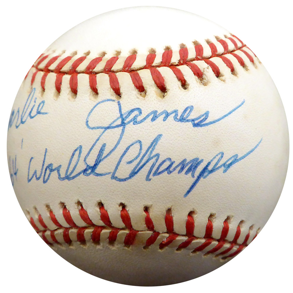 Charlie James Autographed Signed Official NL Baseball St. Louis Cardinals 64 World Champs ...