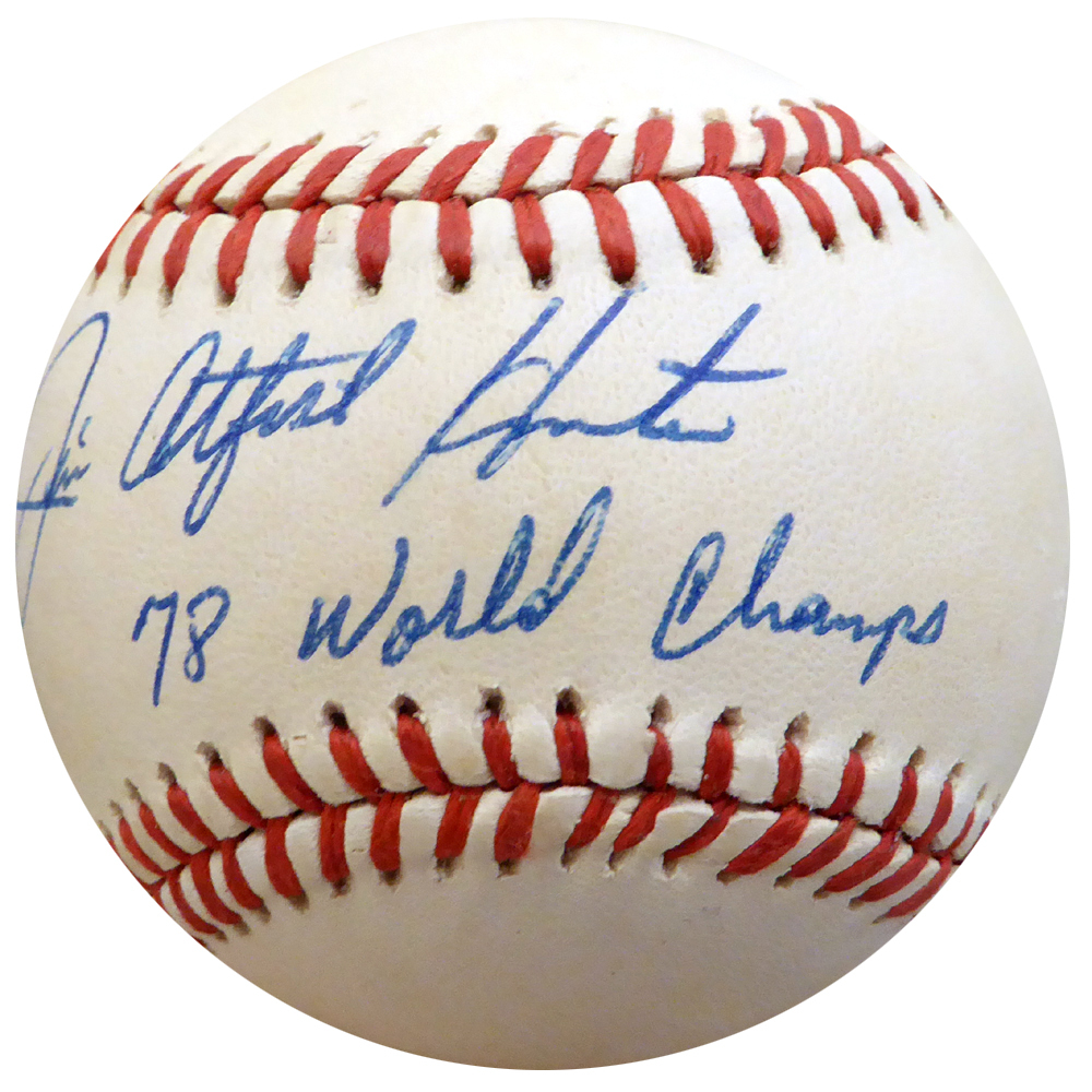 Jim Catfish Hunter Autographed Signed Official Al Baseball New York Yankees 78 World Champs