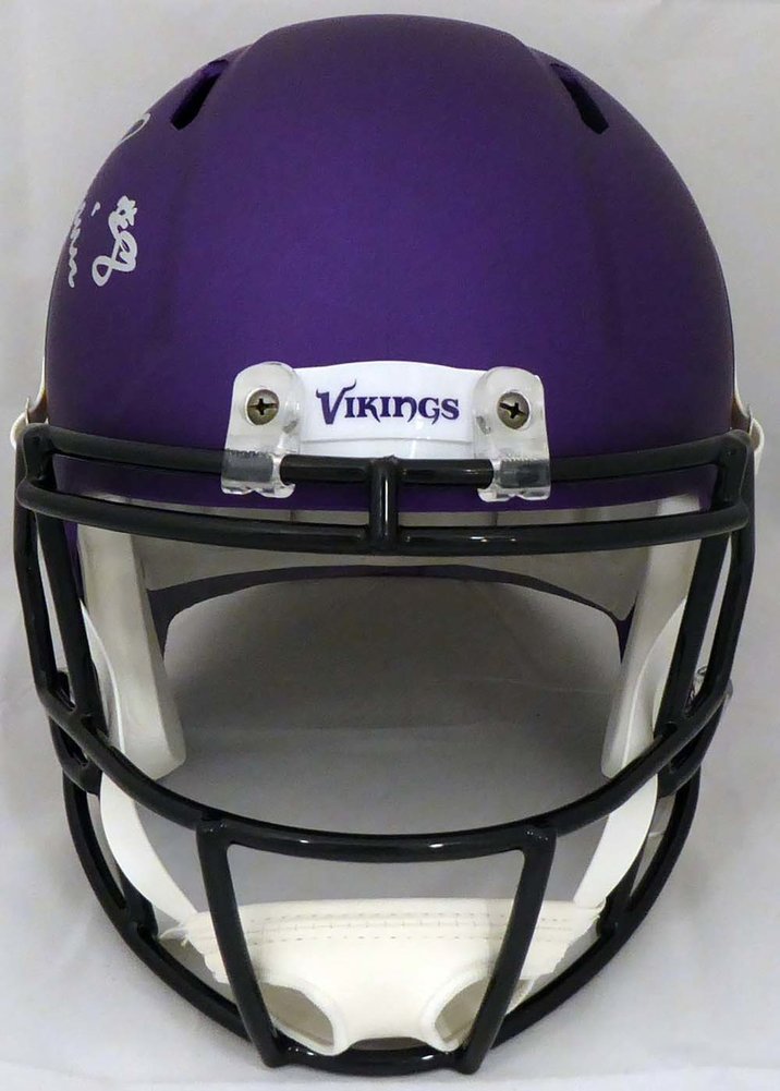 Kirk Cousins Autographed Signed Memorabilia Minnesota Vikings Matte Purple Full Size Speed ...