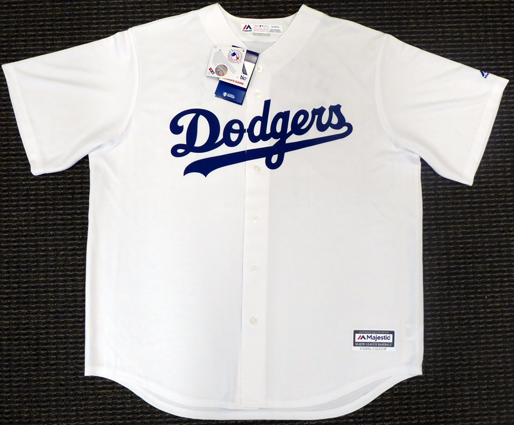 white dodgers shirt