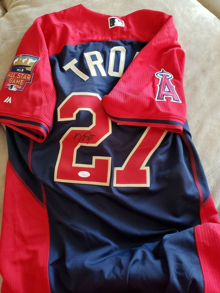 mike trout autographed jersey
