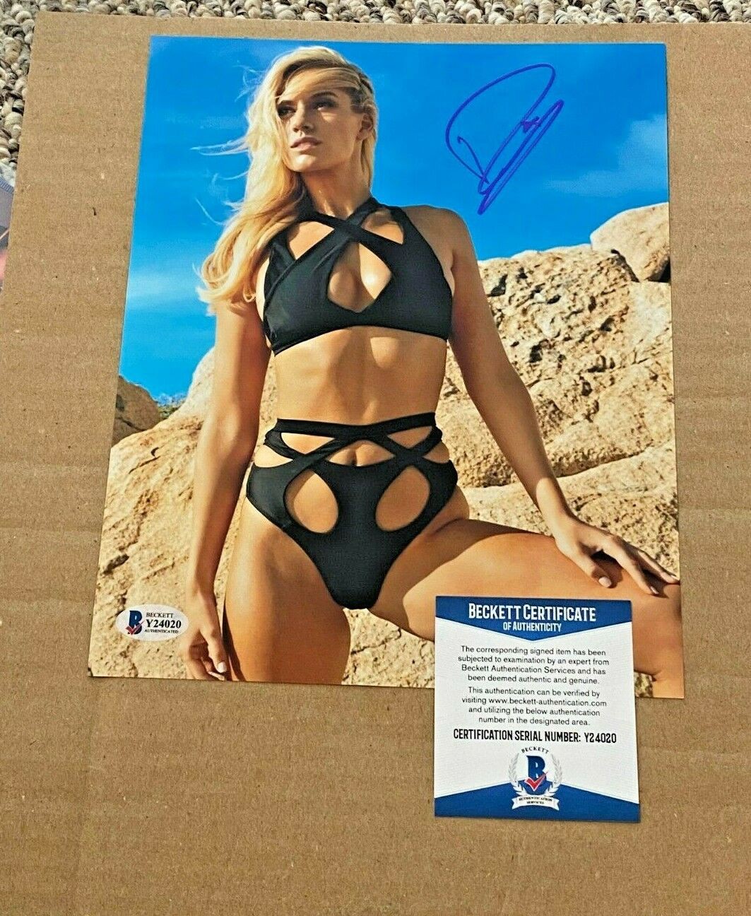 Paige Spiranac Autographed Signed Sexy X Lpga Photo Beckett Certified
