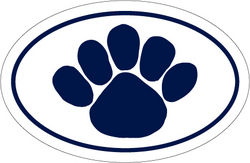 PSU Paw Car Magnet Euro-Style - 4" x 6"