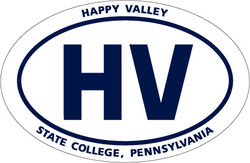 Penn State Car Magnet Euro-Style Happy Valley - 4" x 6"