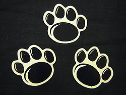 Small New Paw Magnet Set - 3" x 3" Each