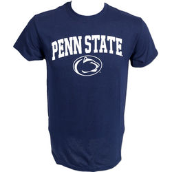 Kid's T-Shirt Navy Arching Over Oval Lion