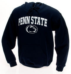Penn State Kids Hooded Sweatshirt Navy Arching Over Lion Head