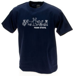 Penn State Kids T-Shirt Navy Tumbling Lions