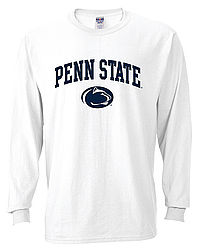 Penn State Long Sleeve Shirt White Arching Over Lion