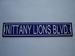 Nittany Lions BLVD Magnet - 5"