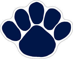 Penn State Paw Decal 6 Inch
