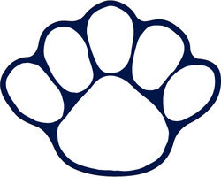 Penn State Paw Magnet White