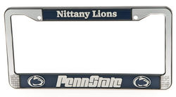 Penn State Plastic License Plate Frame Looks Like Metal
