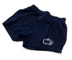 Penn State Womens Mesh Cheer Shorts Navy Lion Head