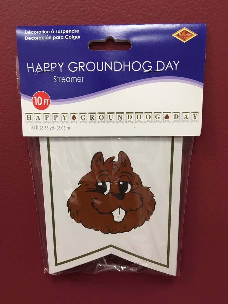 Happy Groundhog Day Streamer Image a