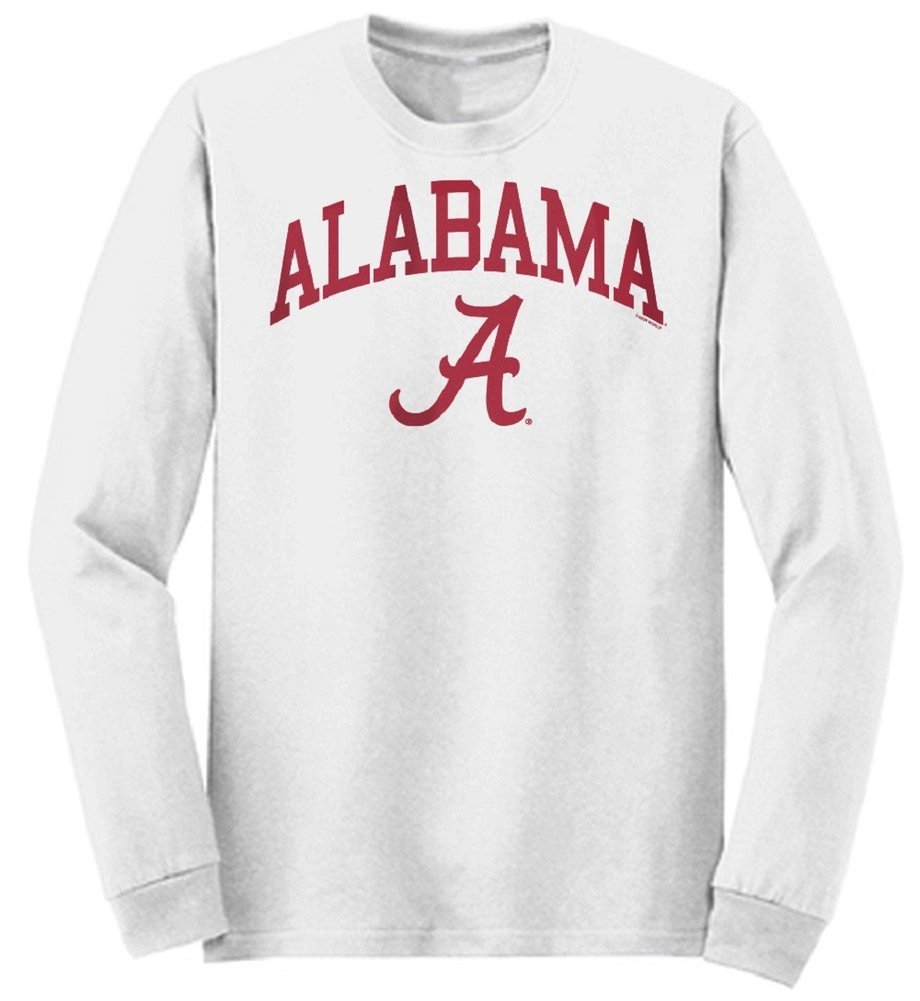 Alabama Crimson Tide Long Sleeve TShirt Varsity White Image a