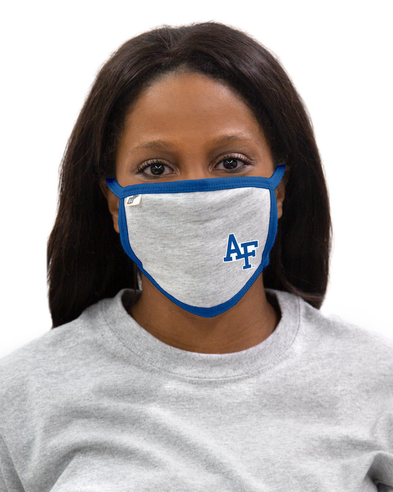 Air Force Falcons Face Covering 3 Pack Gray Image a
