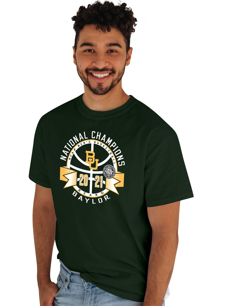 Baylor Bears National Basketball Championship T-Shirt 2021 Net Image a
