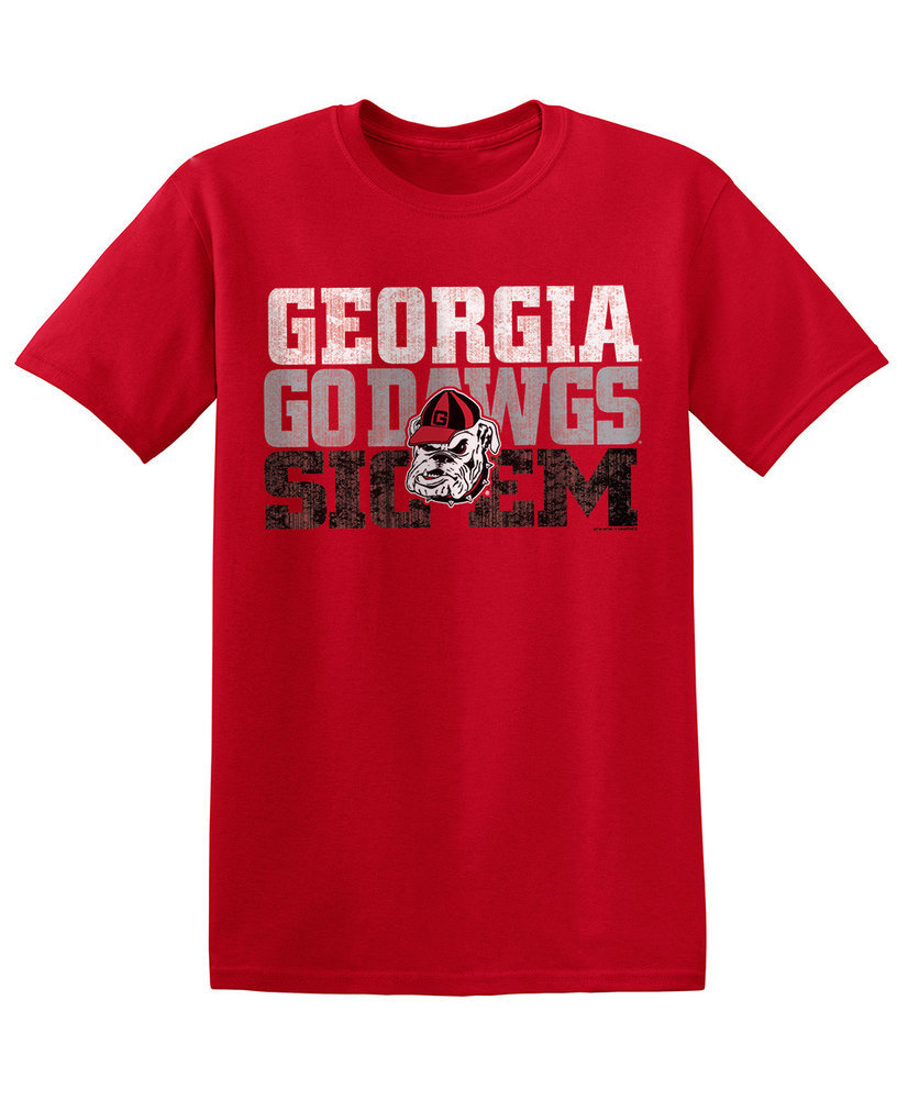 Elite Fan Shop Georgia Bulldogs TShirt Arch Red Image a