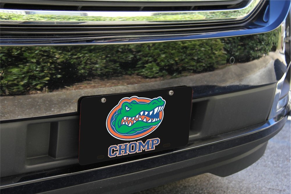 Florida Gators License Plate Black Image a