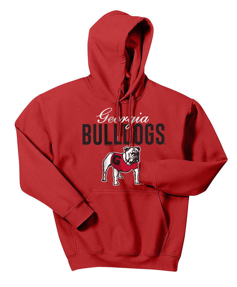 Georgia Bulldogs Hooded Sweatshirt Varsity Red Dawgs Image a