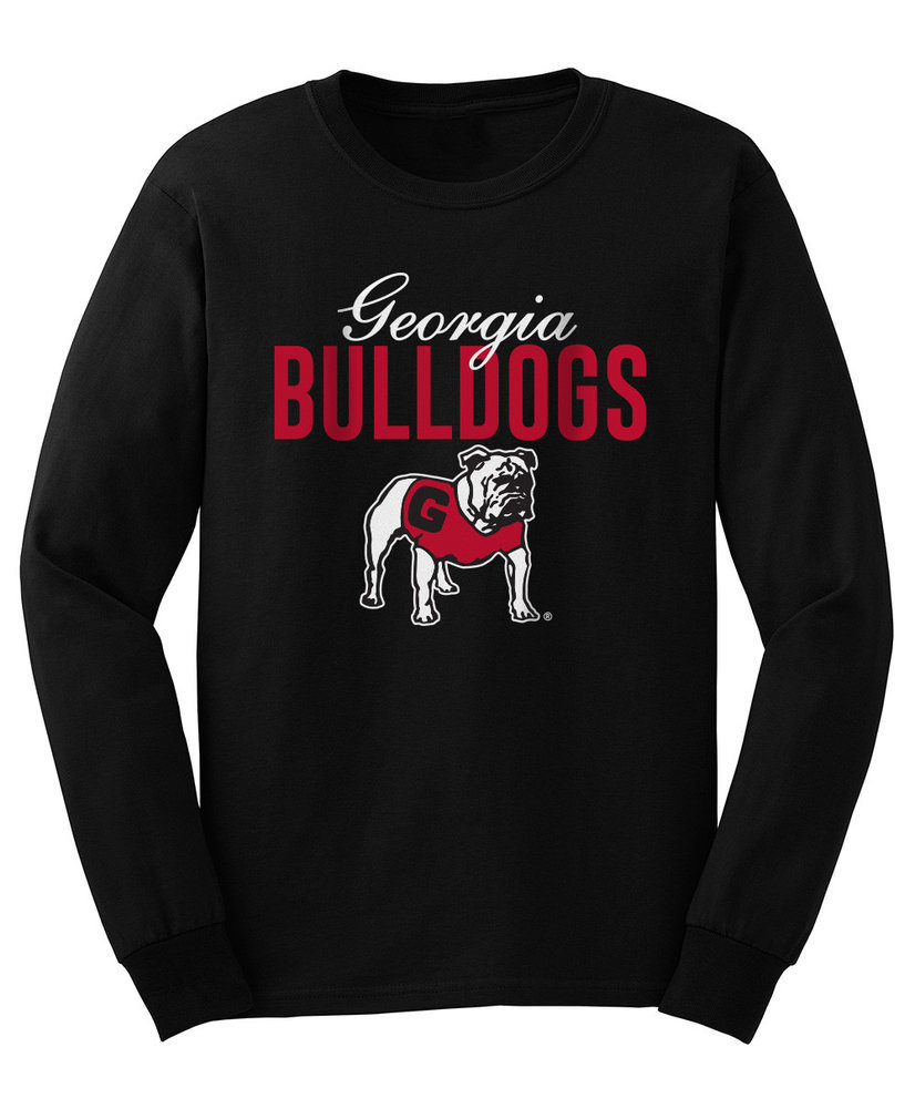 Georgia Bulldogs Long Sleeve TShirt Varsity Black Dawgs Image a