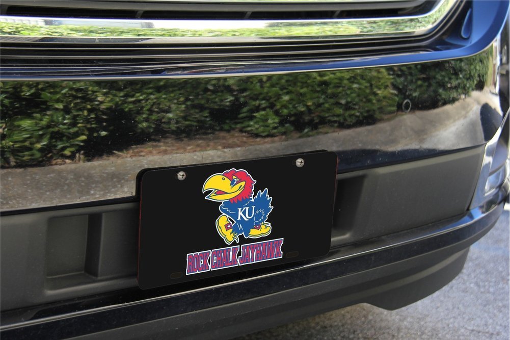 Kansas Jayhawks License Plate Black 19271