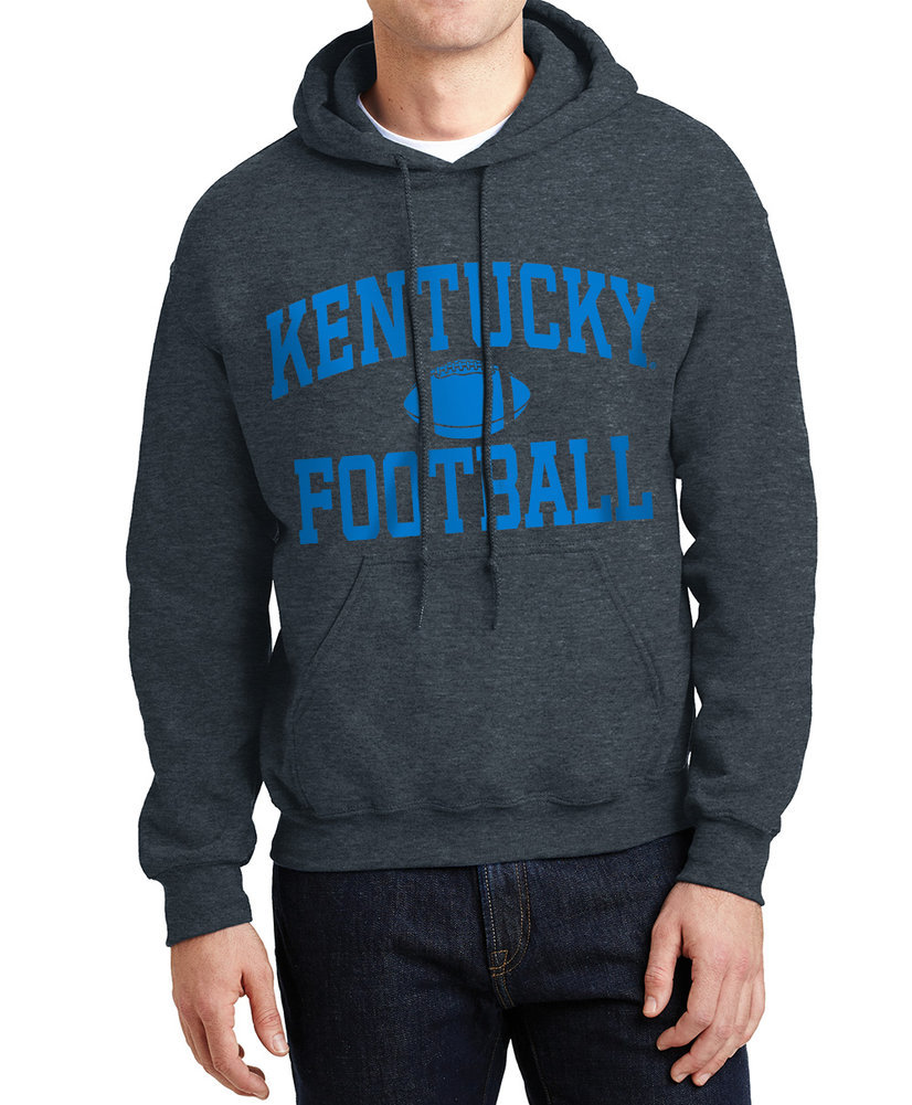 Kentucky Wildcats Hooded Sweatshirt Football Charcoal 474743