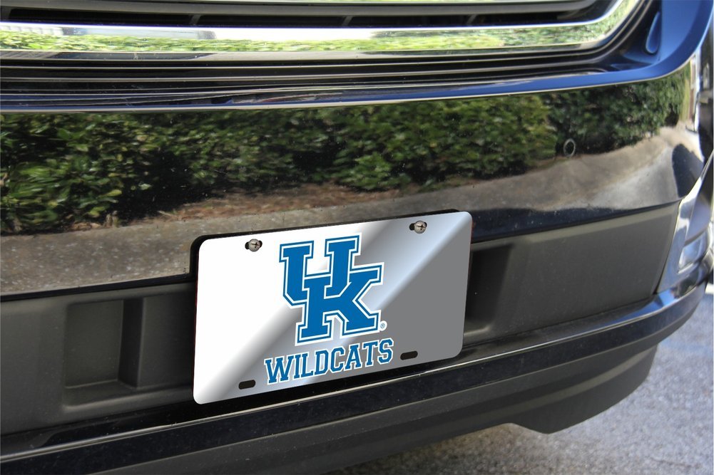 Kentucky Wildcats License Plate Silver Image a