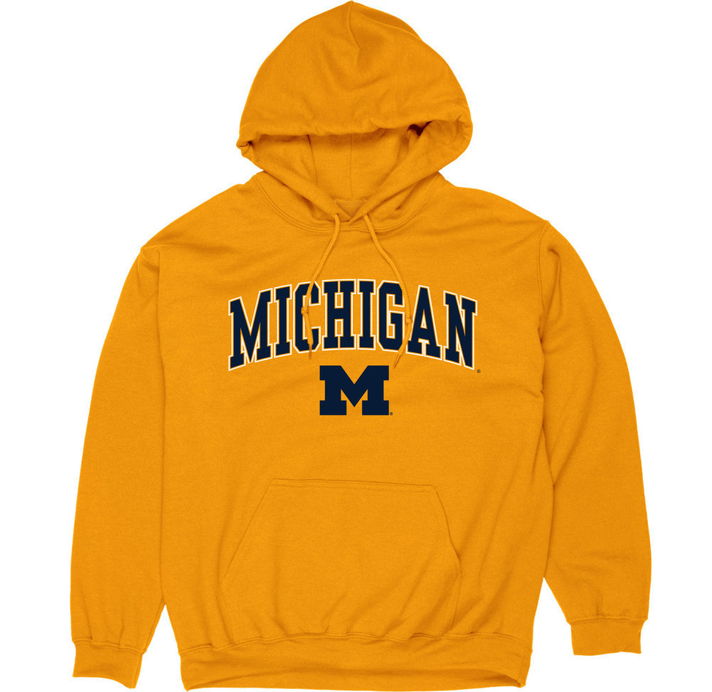 Michigan Wolverines Hoodie Sweatshirt Varsity Maize APC02845656