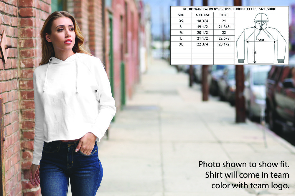 notre dame cropped sweatshirt