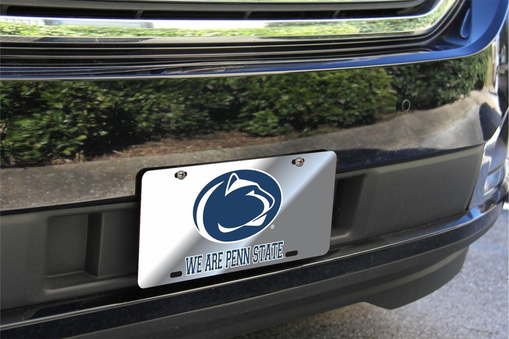 Penn State Nittany Lions License Plate Silver Image a