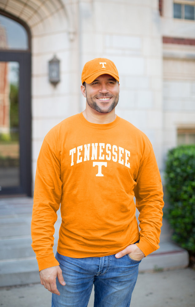 Tennessee Volunteers Long Sleeve Tshirt Arch Orange Image a