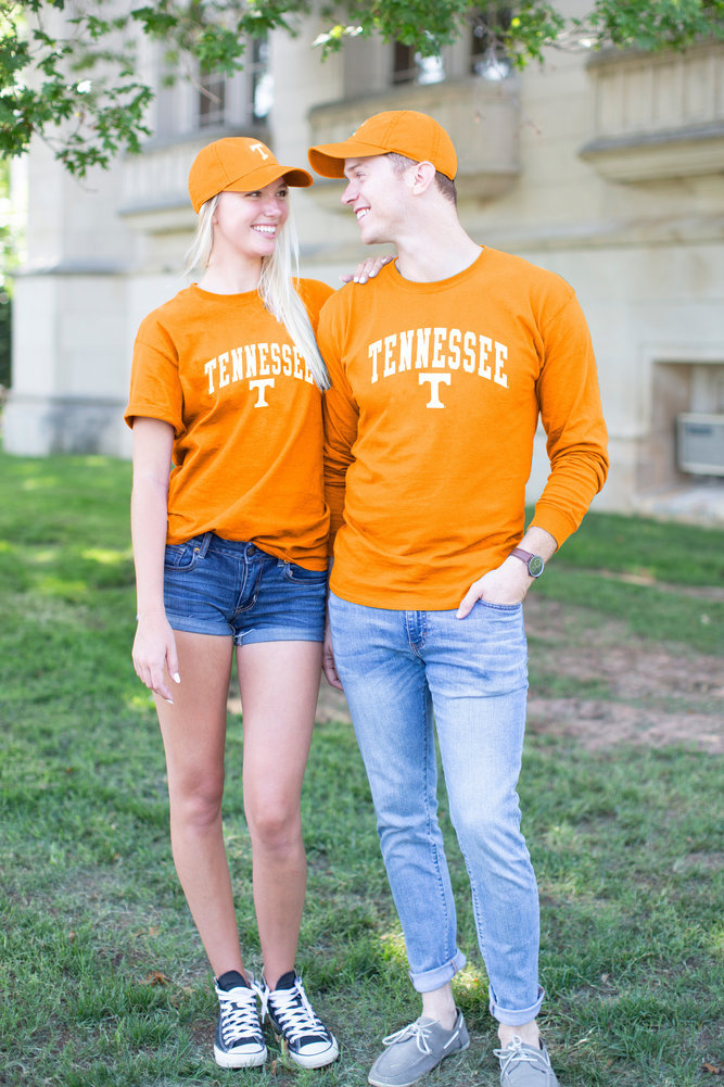 Tennessee Volunteers Long Sleeve Tshirt Arch Orange Image a