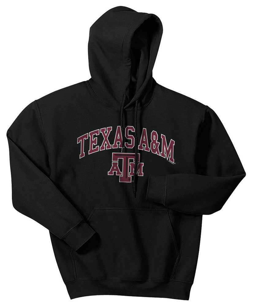 Texas A&M Aggies Hooded Sweatshirt Varsity Black APC02880047