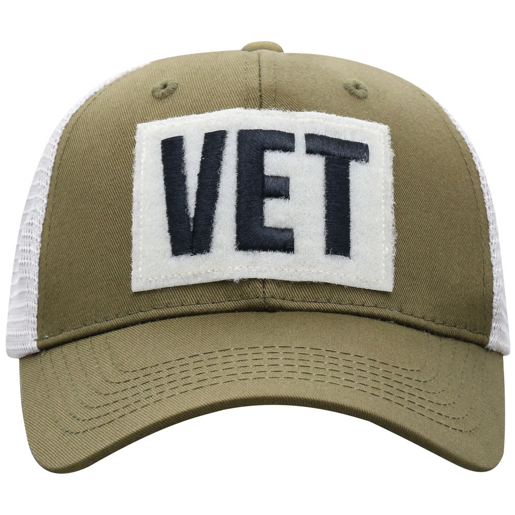US Air Force Armed Forces Military Vet Snap Back Hat Military Green Image a