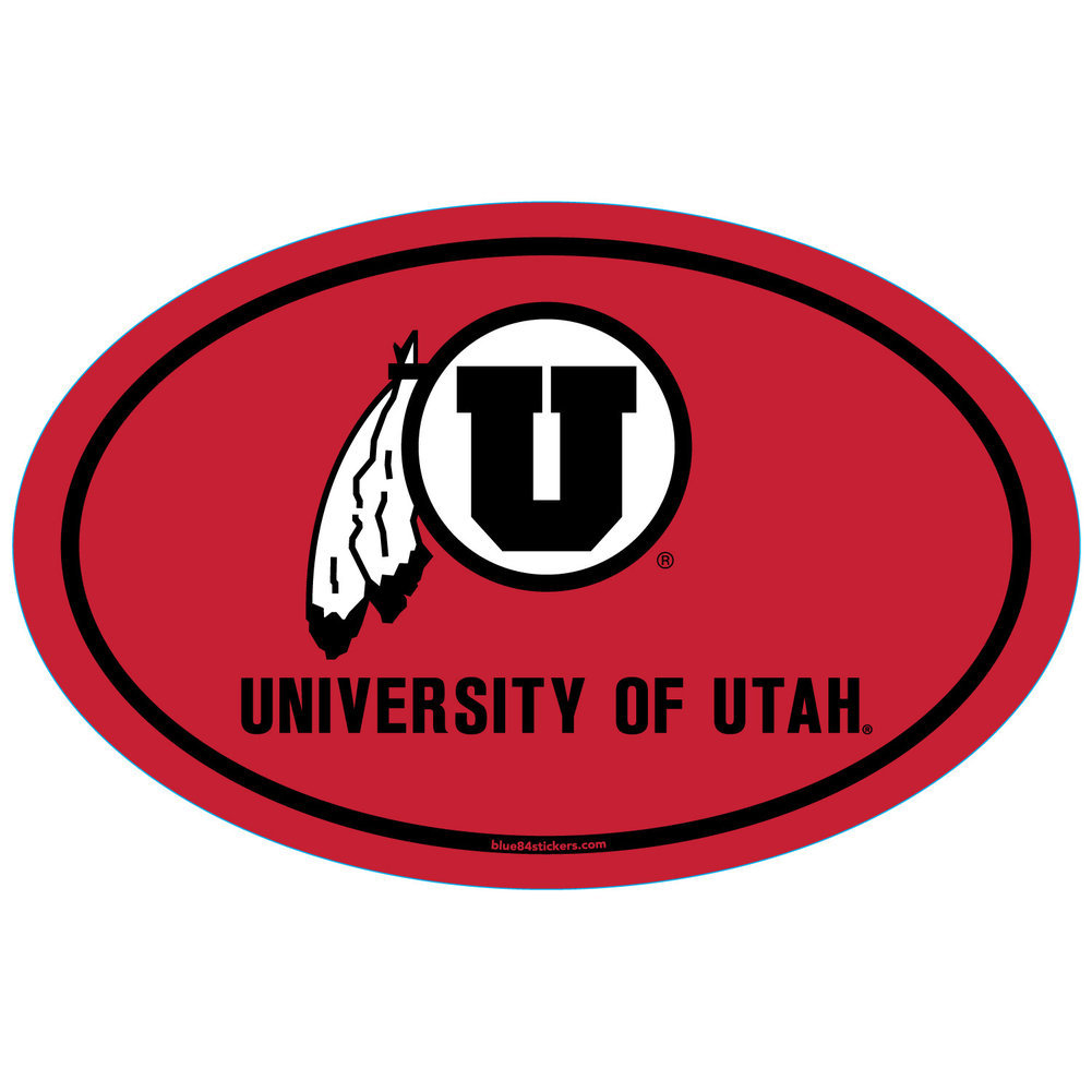 Utah Utes 6" Vinyl Decal 3Pack
