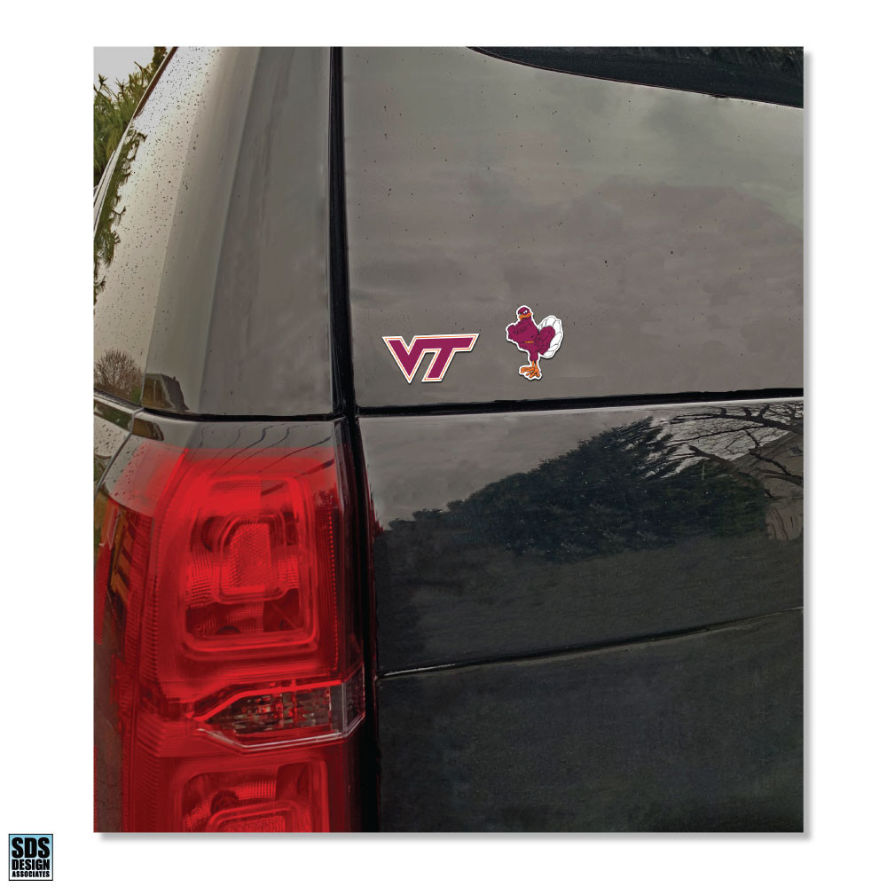 Virginia Tech Hokies 3 Vinyl Decal 6 Pack