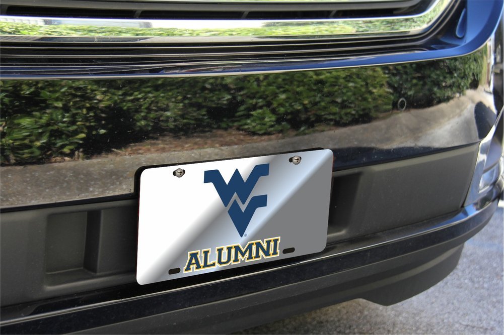 West Virginia Mountaineers License Plate Alumni Image a