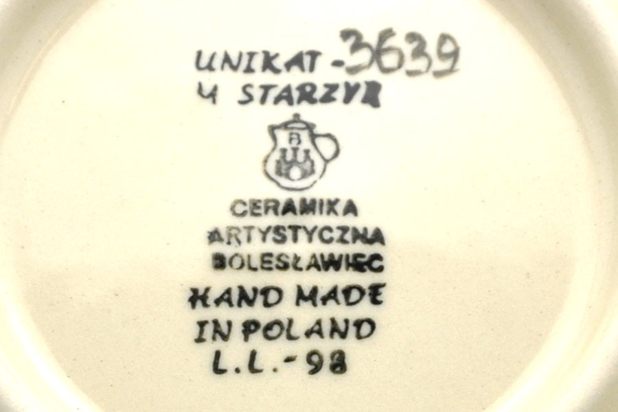 Polish Pottery Baker - Round with Handles - Large - Unikat Signature U3639 Image a