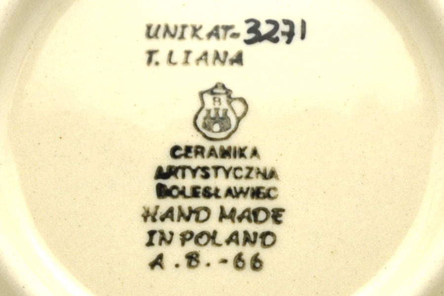 Polish Pottery Baker - Round with Handles - Medium - Unikat Signature - U3271 Image a