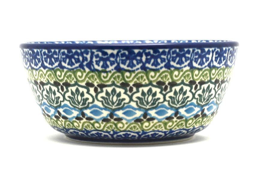 Polish Pottery Bowl - Ice Cream/Dessert - Tranquility Image a