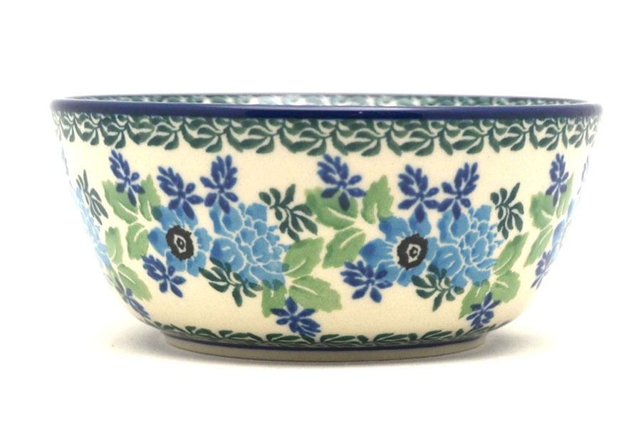 Polish Pottery Bowl - Ice Cream/Dessert - Wild Indigo Image a