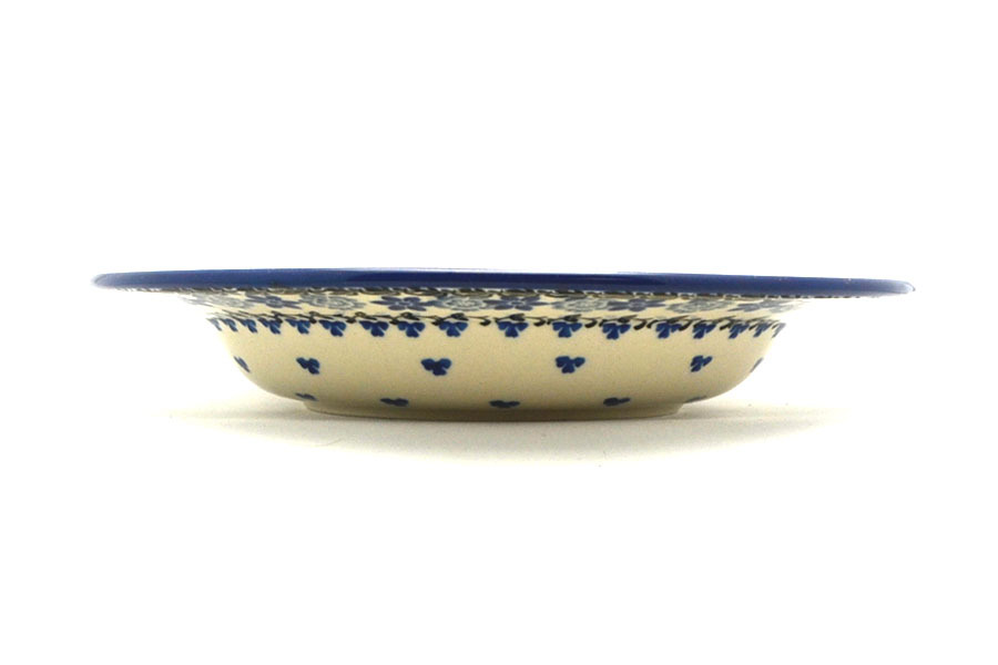 Polish Pottery Bowl - Soup/Pasta - Silver Lace Image a