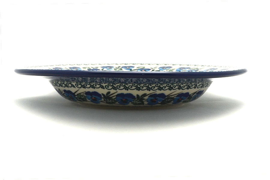 Polish Pottery Bowl - Soup/Pasta - Winter Viola Image a