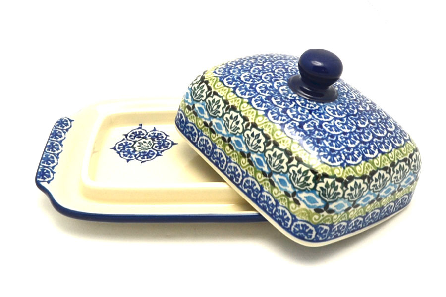 Polish Pottery Butter Dish - Tranquility Image a